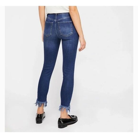 Free People Great Heights Frayed Skinny Jean Size 25 - Picture 2 of 9